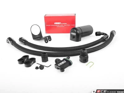 ECS Tuning TSI Baffled Oil Catch Can System - 8oz Can