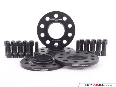 Audi B9 A4 / S4 19" Wheel Spacer Flush Fit Kit - Black Bolts - ES#3240970