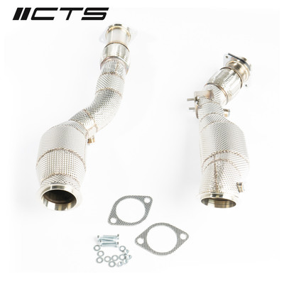 CTS TURBO BMW S58 F97/G01 X3M/X3MC & F98/G02 X4M/X4MC HIGH-FLOW CATS - EXH-DP-0043-CAT