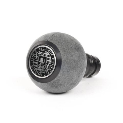 BFI GS2 Heavy Weight Shift Knob - Gray Alcantara - Black Anodized (VW/Audi Manual) - GS2SUF