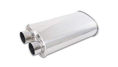 Vibrant Streetpower Oval Muffler 2.50in Inlet/Outlet (Same side) - 1159 Photo - Primary