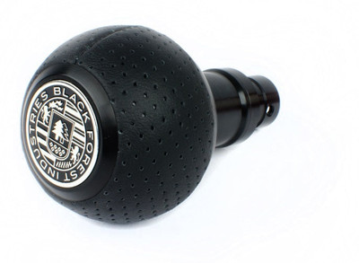 BFI GS2 Heavy Weight Shift Knob - Black Air Leather / Black Anodized (VW/Audi DSG/Auto) - GS2DGS