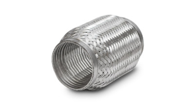 Vibrant SS Turbo FLEX Coupling w/Interlock Liner 1.5in Inlet/Outlet x 4in Long - 60304 Photo - Primary