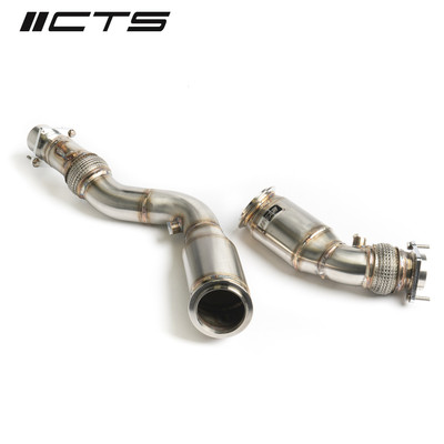 CTS TURBO 3″ STAINLESS STEEL HIGH-FLOW CATS BMW S55 F80 F82 F87 M3/M4/M2 COMPETITION - CTS-EXH-DP-0025-CAT