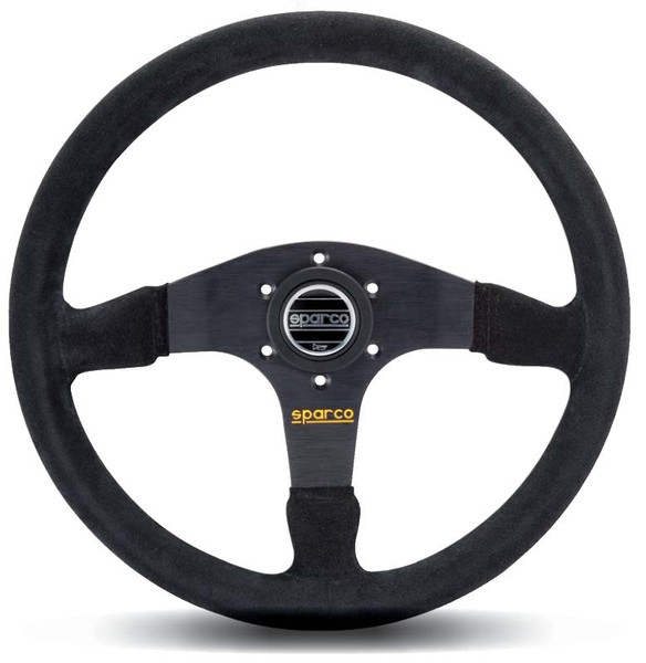 Sparco Steering Wheel 375 Suede Black - 015R375PSN Photo - Primary