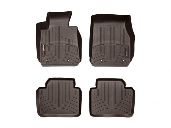 WeatherTech 2014+ BMW 2-Series Front & Rear FloorLiner - Cocoa - 47410-1-2 Photo - Primary