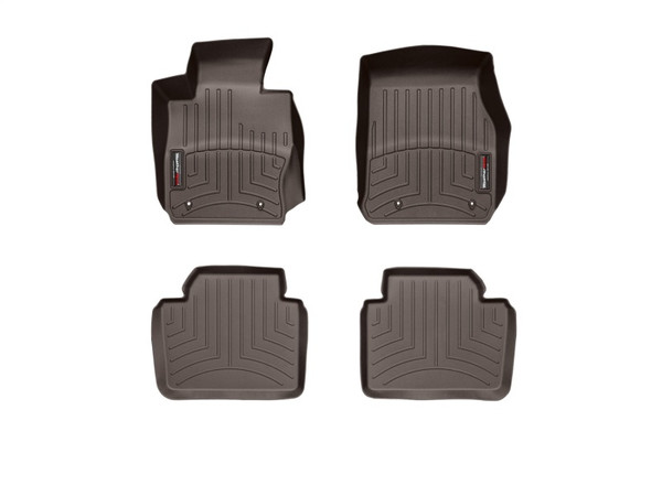 WeatherTech 2012+ BMW 3-Series Front and Rear FloorLiner - Cocoa - 474541-474102 Photo - Primary