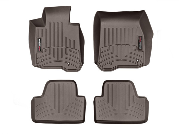 WeatherTech 2014+ BMW 4-Series Front + Rear FloorLiner - Cocoa - 47560-1-3 Photo - Primary