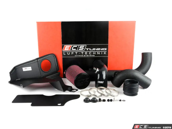 Luft-Technik Intake System - With Aluminum Heat Shield & Wrinkle Black Aluminum Tubes - ES#3494042