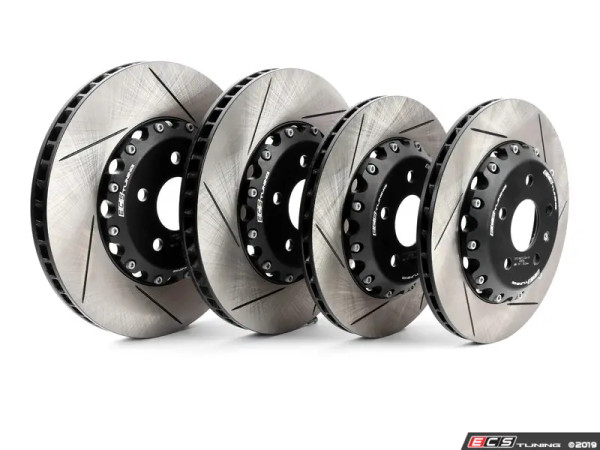 Front and Rear Slotted 2-Piece Semi-Floating Brake Rotor Kit (340x30/310x22) - ES#3659756
