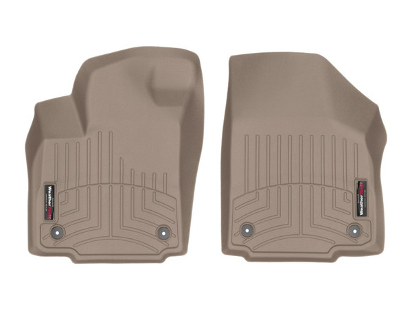 Weathertech 2023 Ford SuperDuty SuperCab (1st Row Console/Bench Carpeted) 1st Row Floorliner - Tan - 4510331 Photo - Primary