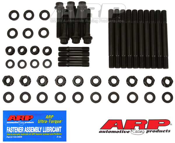 ARP Chevrolet Small Block w/ 4-Bolt Front & Rear Caps Main Stud Kit - Black - 134-5602 Photo - Primary