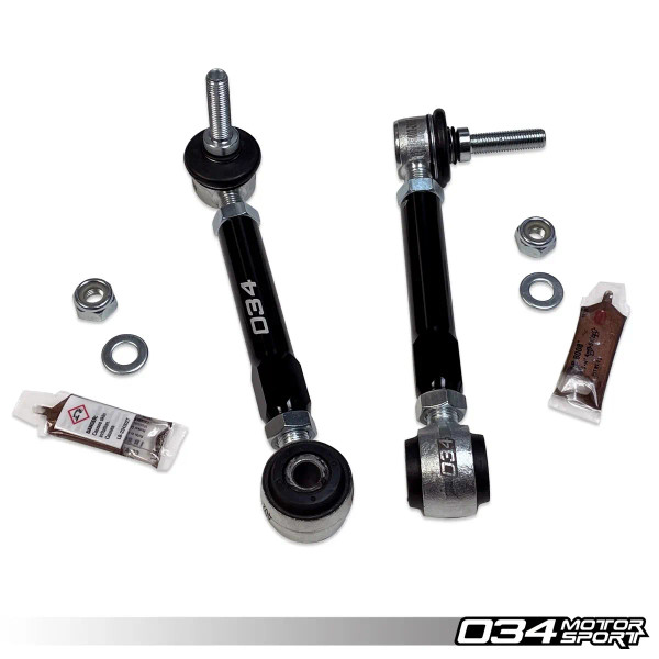 Dynamic+ Billet Adjustable Front Sway Bar End Links For Audi B8/B9, C7/C8, 4L/4M, 4M8 & Porsche 95B Chassis - 034-402-4033