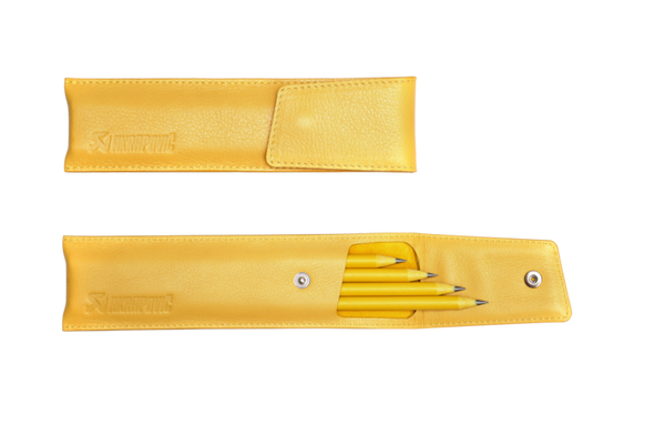 Akrapovic Leather Pencil Case - Yellow - 801724 User 1