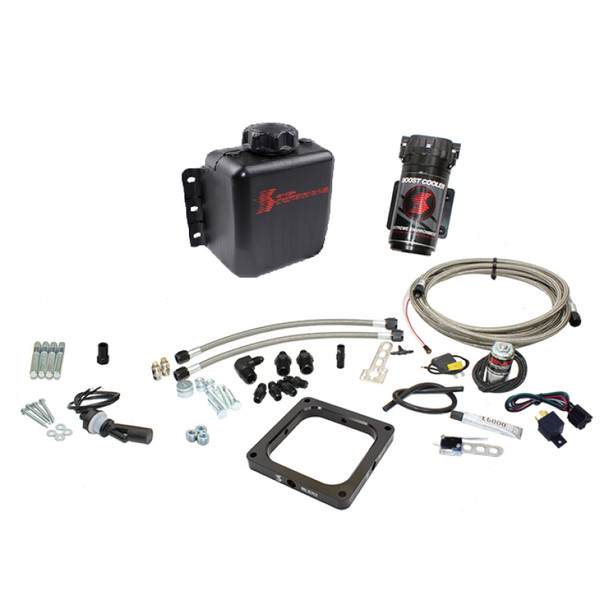 Snow Performance Gas Carbureted 4500 Flange Stage 1 Water Inj Kit (WOT Activated SS Braided Lines) - SNO-15035-BRD Photo - Primary