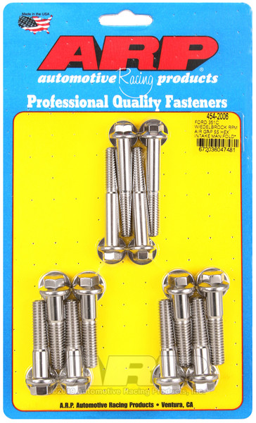 ARP Ford 351C w/Edelbrock RPM air gap hex intake manifold bolt kit - 454-2006 Photo - Primary