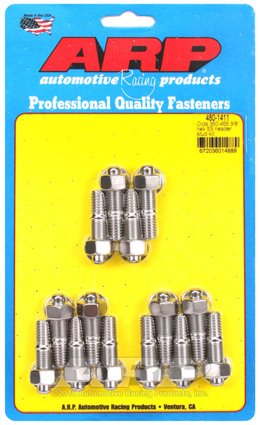 ARP Olds 350-455 3/8in hex SS header stud kit - 480-1411 Photo - Primary