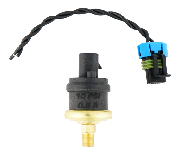 DeatschWerks 10psi 1/8th NPT Adjustable (8-12PSI) Hobbs Switch with Pigtail (0.5A) - 4-HOBBS-10 Photo - Primary