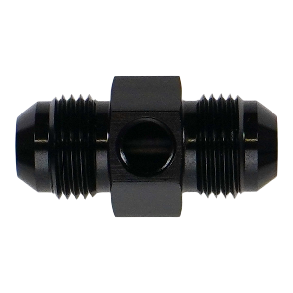 DeatschWerks 8AN Male Flare Gauge Adapter with 1/8in Gauge Port - 6-02-0771-B Photo - Primary