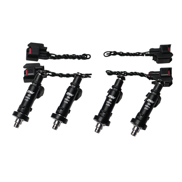 DeatschWerks 91-01 Acura Integra / 92-00 Honda Civic OBD I and II B/D/H Series 550cc Injectors - 18U-04-0550-4 Photo - Primary