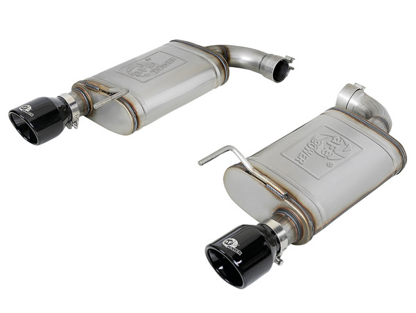 afe MACH Force-Xp Axle-Back Exhaust System Ford Mustang GT 15-17 V8-5.0L - 49-43105-B Photo - Primary