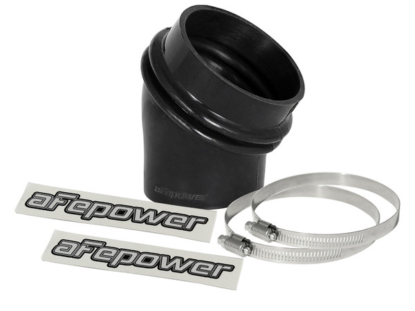 afe Magnum FORCE Intake Coupling Kit (3 IN ID to 2-1/2 IN ID x 35 Deg.) Elbow Coupler - Black - 59-00089 Photo - Primary