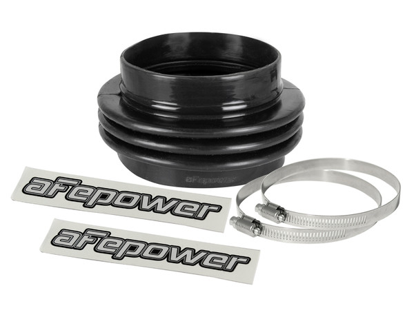 afe Magnum FORCE Intake Coupling Kit (5 IN ID to 4-1/2 IN ID x3-1/4 IN L) Straight Bellow- Black - 59-00112 Photo - Primary