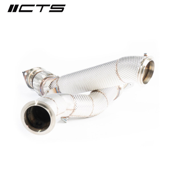 CTS Turbo BMW S58 F97/G01 X3M/X3MC &amp; F98/G02 X4M/X4MC Downpipes - CTS-EXH-DP-0043