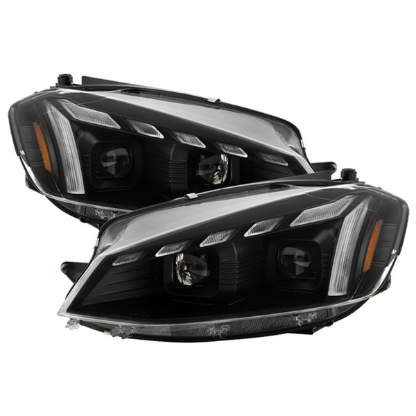 Spyder 18-21 VW Golf Halogen Model Only High-Power LED Headlights - Black (PRO-YD-VG17HALAP-SBGR-BK) - 5089052 Photo - Primary