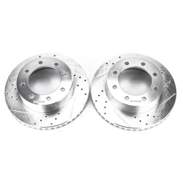 Power Stop 10-12 Ford F-450 Super Duty Front Drilled & Slotted Rotor - Pair - AR85107XPR Photo - Primary