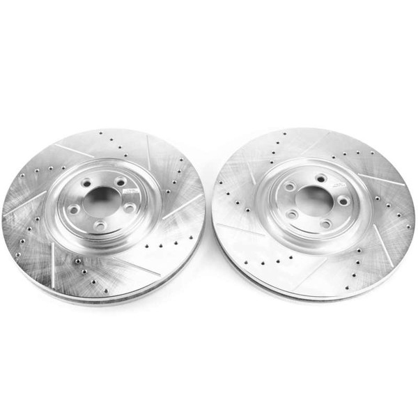 Power Stop 12-15 Jaguar XKR-S Front Drilled & Slotted Rotor - Pair - EBR1089XPR Photo - Primary