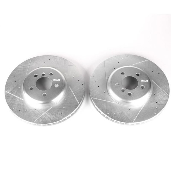 Power Stop 10-15 BMW 750i xDrive Front Drilled & Slotted Rotor - Pair - EBR1220XPR Photo - Primary