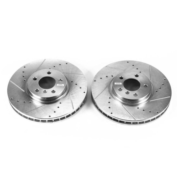Power Stop 05-06 BMW X5 Front Drilled & Slotted Rotor - Pair - EBR667XPR Photo - Primary