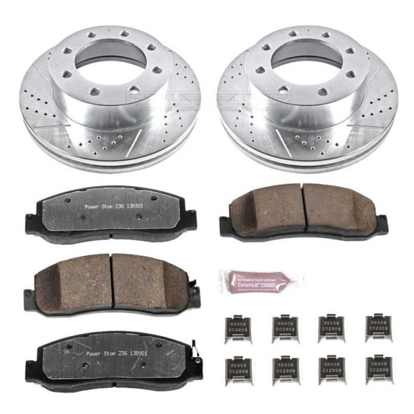 Power Stop 10-11 Ford F-350 Super Duty Front Z36 Truck & Tow Brake Kit - K5412-36 Photo - Primary