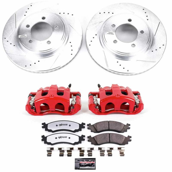 Power Stop 06-10 Mercury Mountaineer Front Z36 Truck & Tow Kit w/Cals - KC1441-36 Photo - Primary