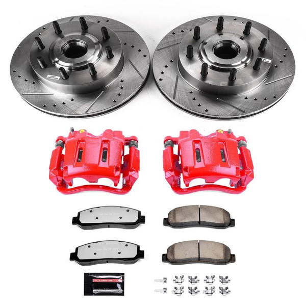 Power Stop 05-07 Ford F-250 Super Duty Front Z36 Truck & Tow Kit w/Cals - KC1796-36 Photo - Primary