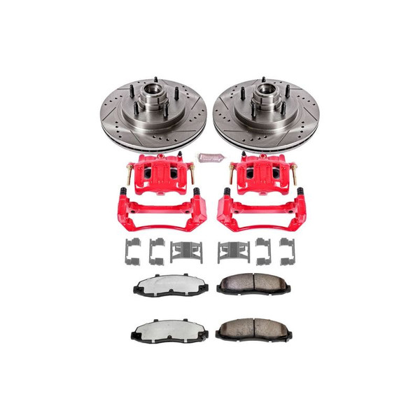 Power Stop 97-98 Ford F-150 Front Z36 Truck & Tow Kit w/Cals - KC1863-36 Photo - Primary