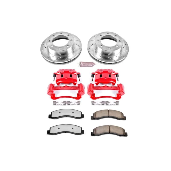 Power Stop 1999 Ford F-350 Super Duty Front Z36 Truck & Tow Kit w/Cals - KC1885-36 Photo - Primary