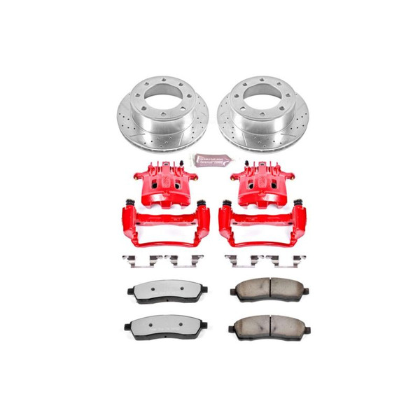 Power Stop 99-00 Ford F-350 Super Duty Rear Z36 Truck&Tow Kit w/Cals - KC1890-36 Photo - Primary