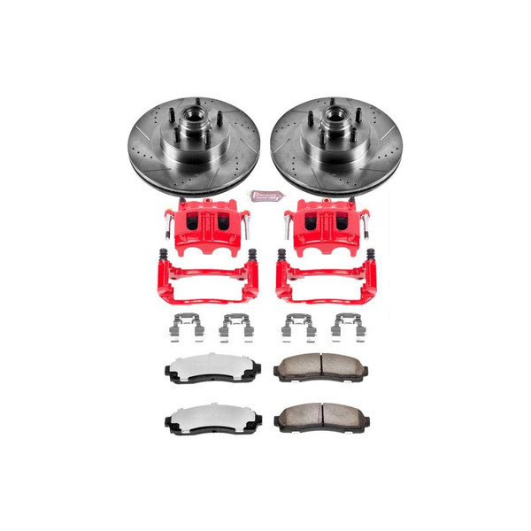 Power Stop 01-02 Ford Explorer Sport Trac Front Z36 Truck & Tow Kit w/Cals - KC1920-36 Photo - Primary