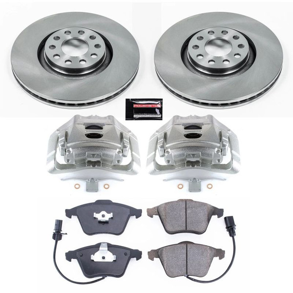 Power Stop 05-09 Audi A4 Quattro Front Autospecialty Kit w/Cals - KCOE2990 Photo - Primary