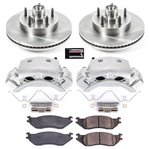 Power Stop 04-05 Ford E-150 Club Wagon Front Autospecialty Kit w/Cals - KCOE4578 Photo - Primary