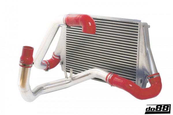 do88 03-11 SAAB 9-3 1.8T/2.0T (B207) BigPack Intercooler Kit w/Red Hoses - BIG-120-R Photo - Primary