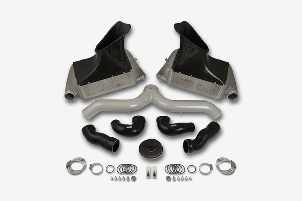 do88 07-09 Porsche 911 Turbo/GT2 (997.1) BigPack Intercooler Kit w/Silver Pipe - BIG-140SI Photo - Primary