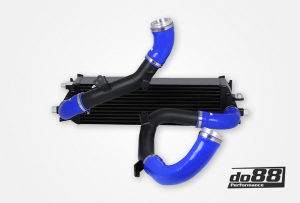 do88 Volvo S60/V60/XC60/V90/S90/XC90 (SPA) T6/T8 Hybrid BigPack Intercooler Kit w/Blue Hoses - BIG-260-PT8-B Photo - Primary