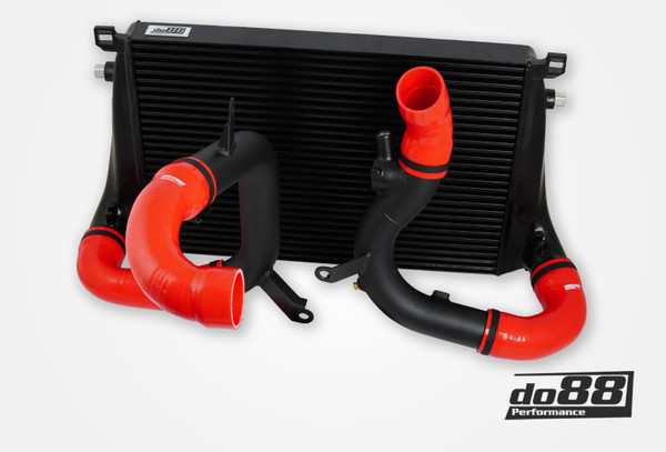 do88 VAG 2.0T EA888 Gen4 (300+hp) BigPack Intercooler Kit w/Red Hoses - BIG-340-1-R Photo - Primary