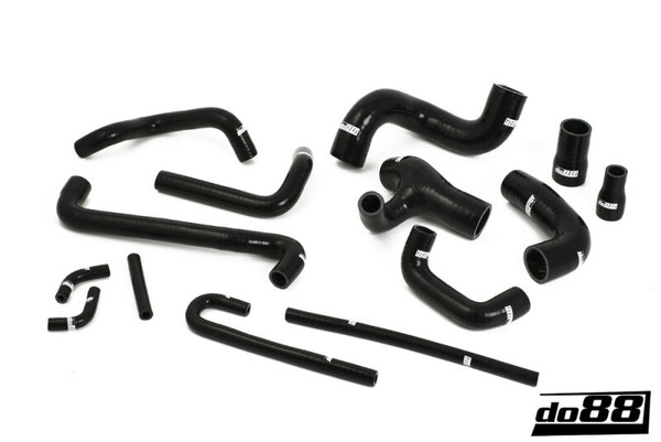 do88 86-92 BMW M3 S14B23/S14B23 Evo II/S14B23 Evo III (E30) Coolant Hoses - Black - DO88-KIT130S Photo - Primary