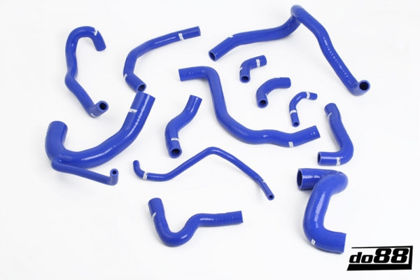 do88 98-02 Audi S4/RS4 2.7L BiTurbo (B5) Radiator Hoses - Blue - DO88-KIT133B Photo - Primary