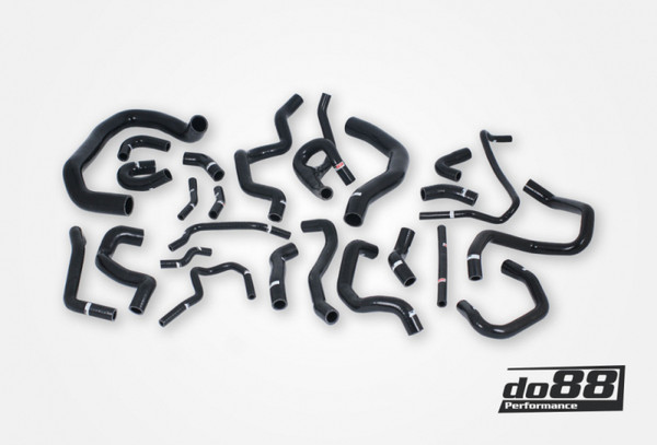 do88 Audi/Seat/Skoda/Volkswagen 1.8T/2.0T (MQB) Coolant Hoses (24 pcs) - Black - DO88-KIT187S Photo - Primary