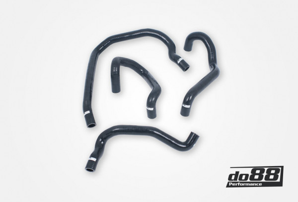 do88 Audi/Seat/Volkswagen 2.0T (MQB) Remote Radiator Coolant Hoses (Left) - Black - DO88-KIT188S Photo - Primary